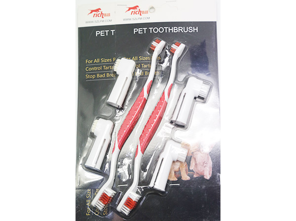 Pet toothbrush set