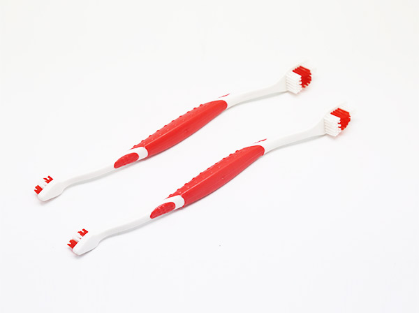 Pet dual heded toothbrush